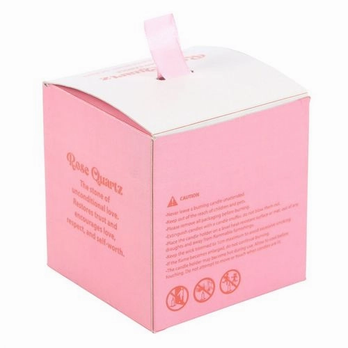 The Sun Rose Quartz Crystal Chip Candle