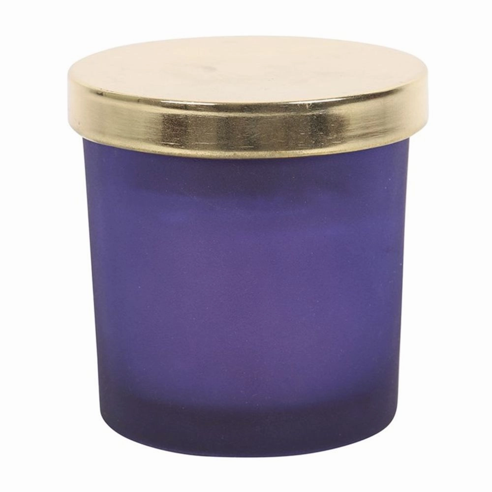 Third Eye Chakra Lavender Crystal Chip Candle