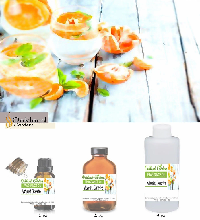 Watermint, Clementine, and Sunshine (Fruity Bright & Juicy, EOs infused)  Fragrance Oil