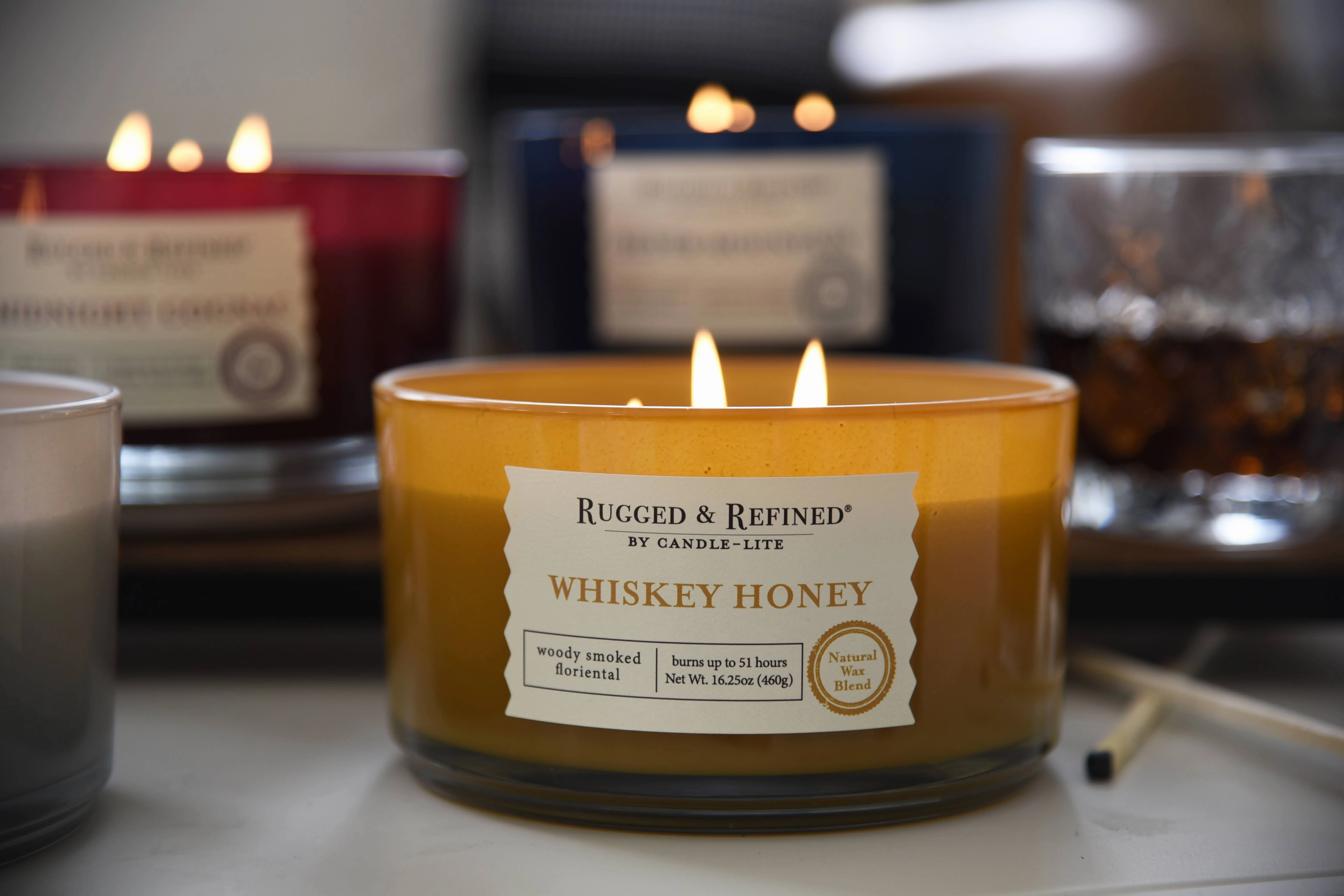 Whiskey Honey 3-wick 16.25oz Jar Candle