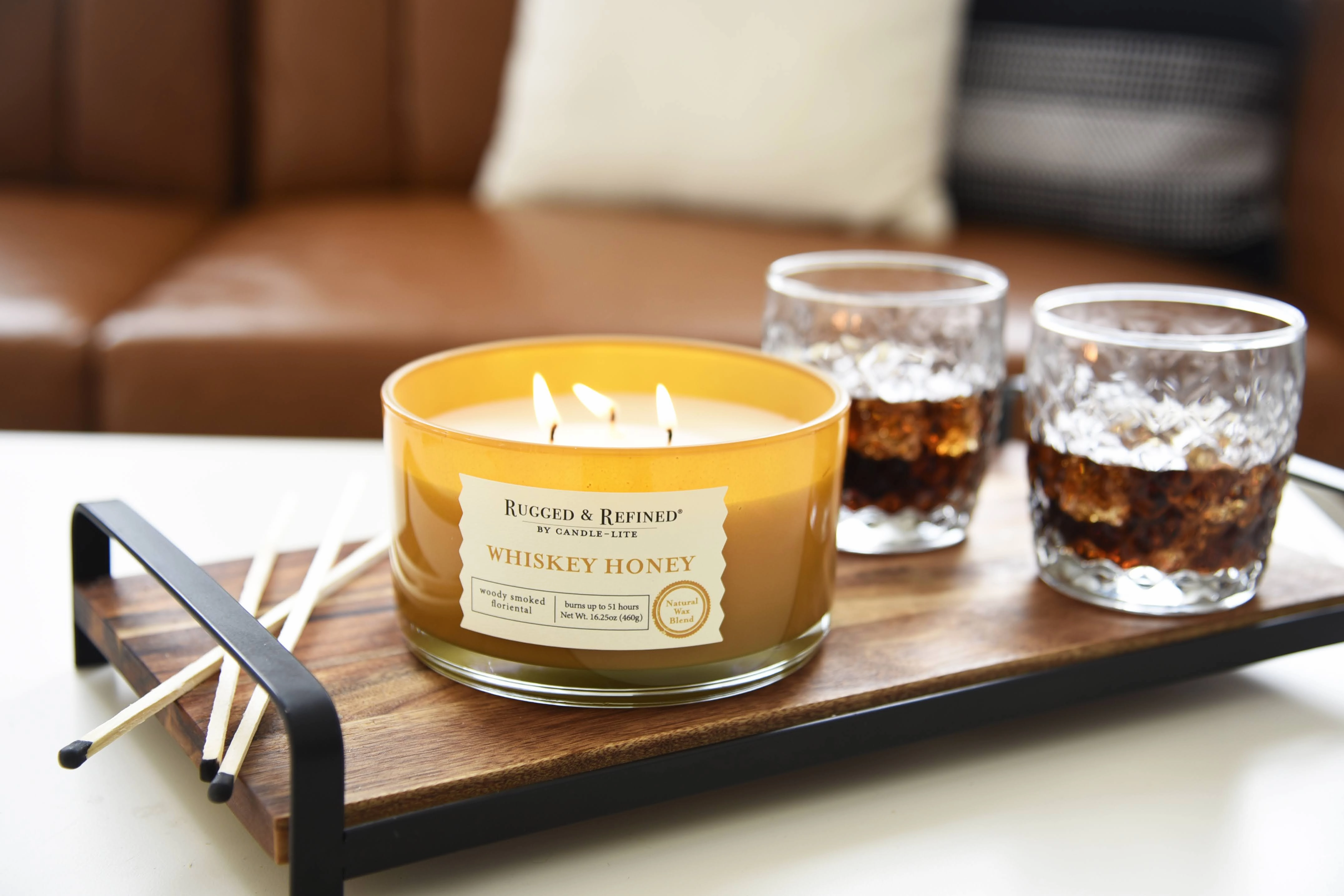Whiskey Honey 3-wick 16.25oz Jar Candle