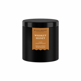 Whiskey Honey 9oz Black Tin Candle