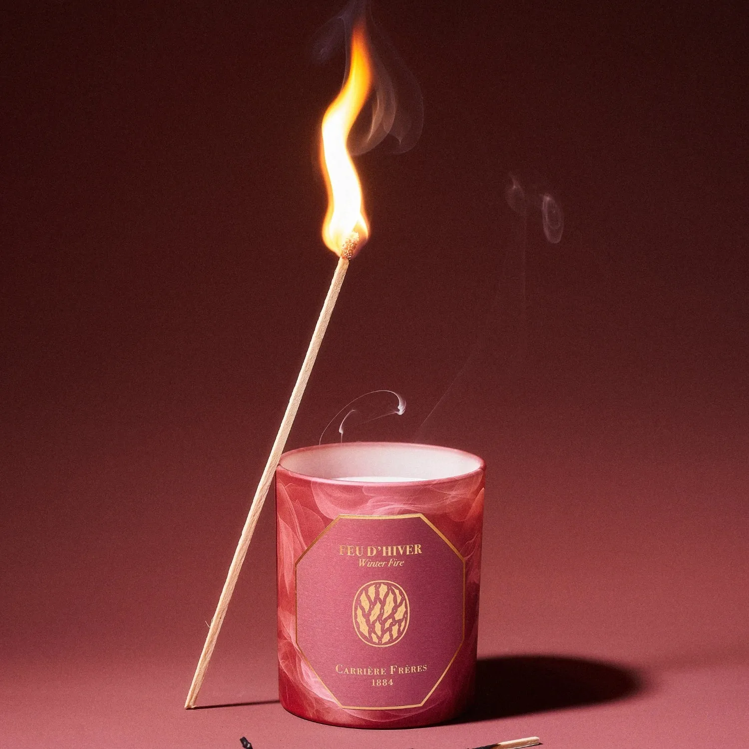 Winter Fire Candle