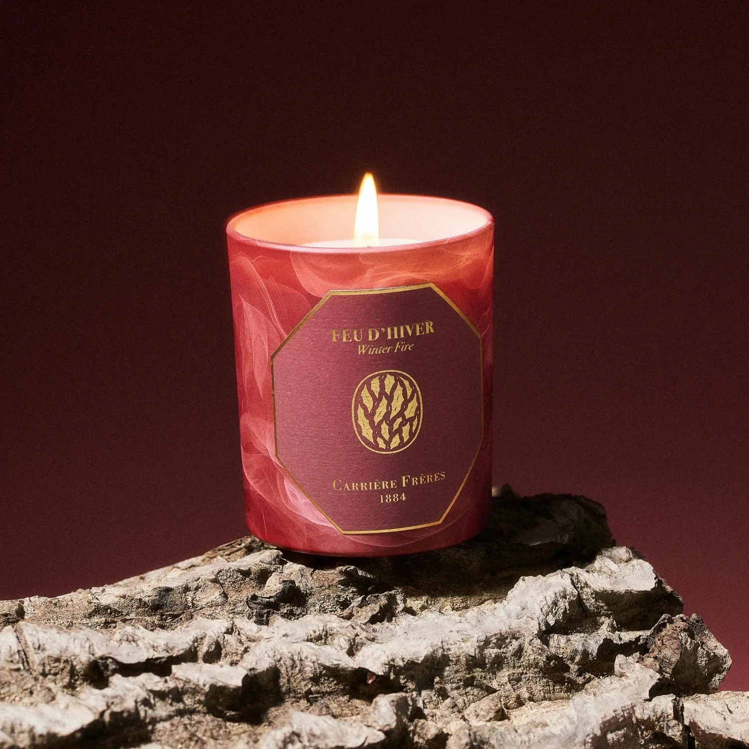 Winter Fire Candle