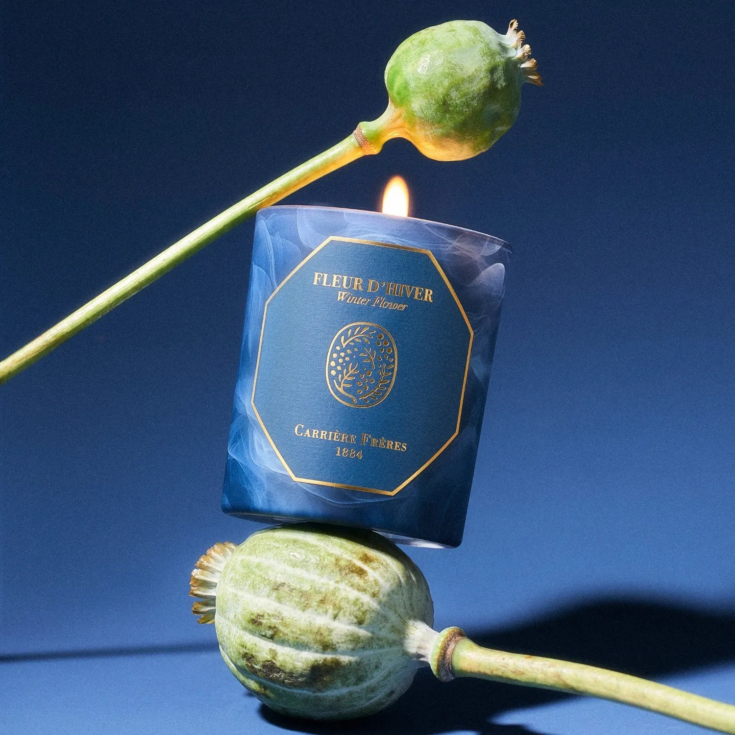 Winter Flower Candle