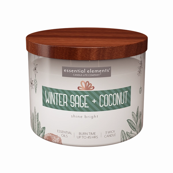 Winter Sage   Coconut 3-wick 14.75oz Jar Candle