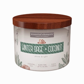 Winter Sage   Coconut 3-wick 14.75oz Jar Candle