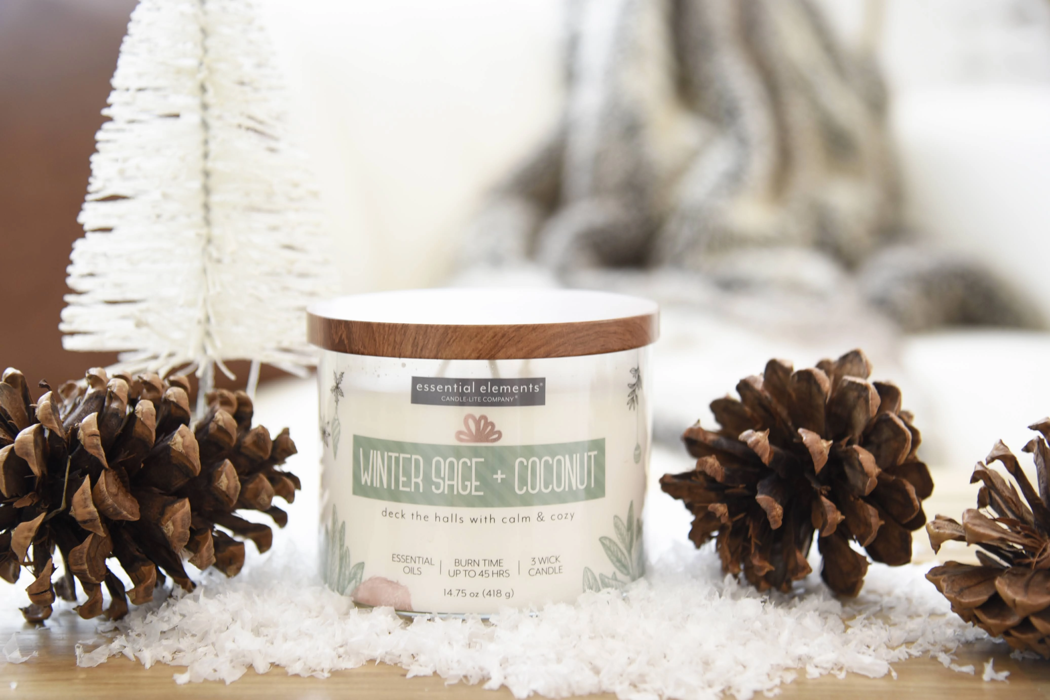 Winter Sage   Coconut 3-wick 14.75oz Jar Candle