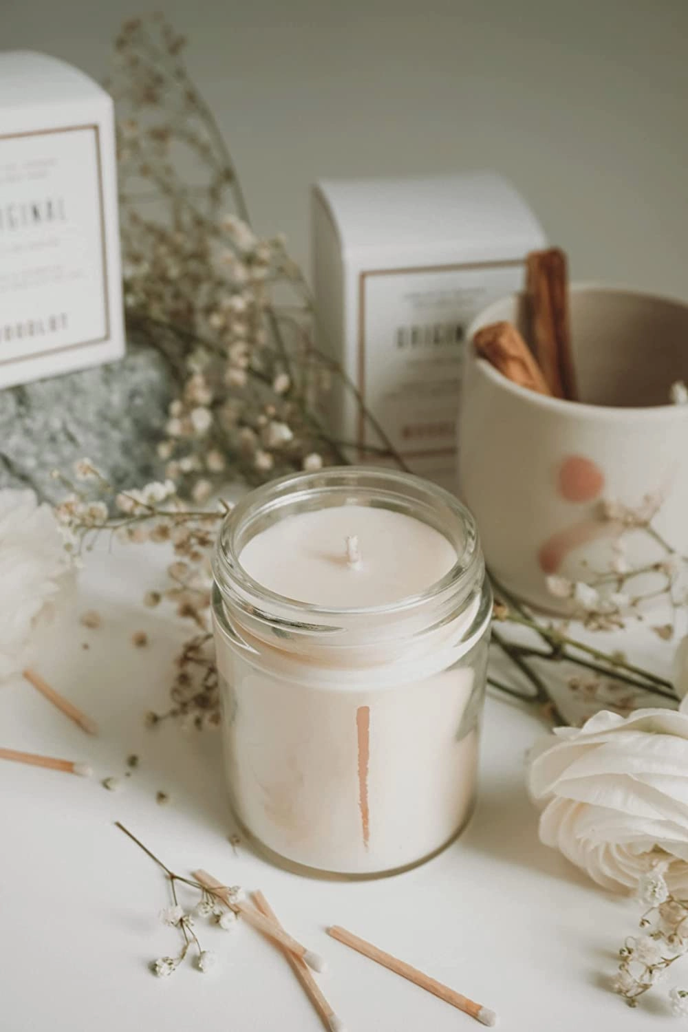 Woodlot Original Candle Glass Jar Soy & Coconut Wax Fir, Pine, Eucalyptus, Essential Oils, 8 Oz
