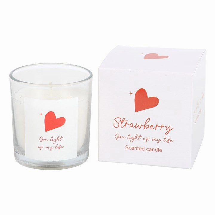 You Light Up My Life Strawberry Scented Candle